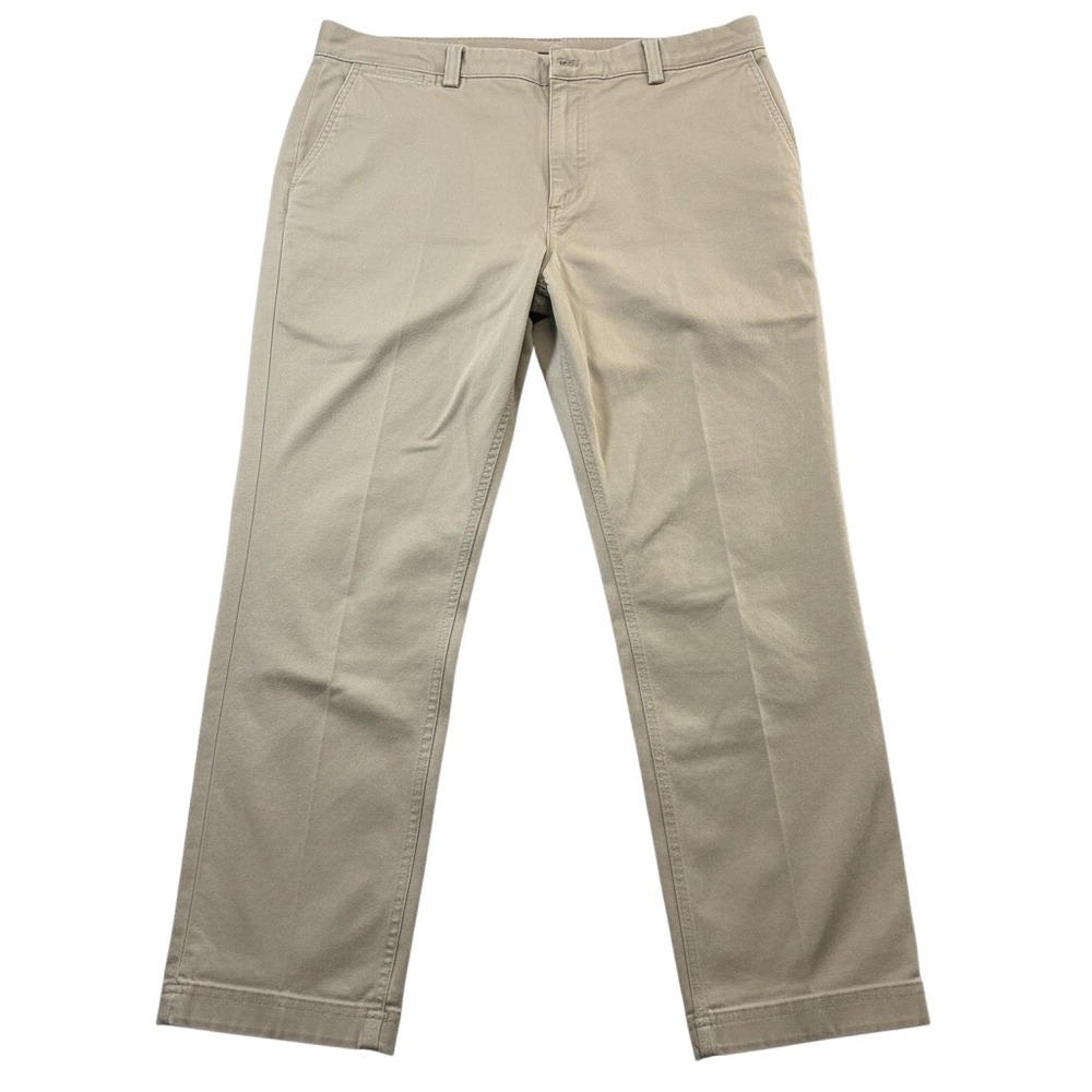 Duluth Trading Flex Ballroom Slim Fit Chino Pants Mens 38x30 Khaki Tan